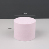 7.6 x 6cm Cylinder Geometric Cube Solid Color Photography Photo Background Table Shooting Foam Props (Pink)