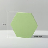 18 x 2cm Hexagon Geometric Cube Solid Color Photography Photo Background Table Shooting Foam Props (Green)