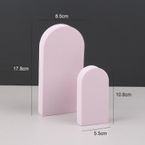 2 x Door Combo Kits Geometric Cube Solid Color Photography Photo Background Table Shooting Foam Props (Pink)