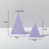 2 x Triangles Combo Kits Geometric Cube Solid Color Photography Photo Background Table Shooting Foam Props (Purple)