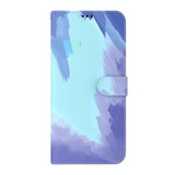 For Realme 10 4G Watercolor Pattern Flip Leather Phone Case(Winter Snow)