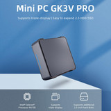 GK3V Pro Windows 11 Pro Mini PC, Intel Celeron N5105 CPU, Memory:8GB+256GB(EU Plug)