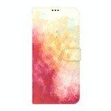 For Realme 10 4G Watercolor Pattern Flip Leather Phone Case(Spring Cherry)