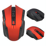 HXSJ A882 6-keys 2.4G 1600DPI Three-speed Adjustable Wireless Office Mouse(Red)