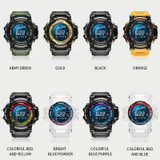 SMAEL 8082 Outdoor Waterproof Sports Multifunctional Luminous Timing Electronic Watch(Army Green)