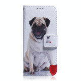 For Realme 10 Pro 5G Coloured Drawing Flip Leather Phone Case(Pug)