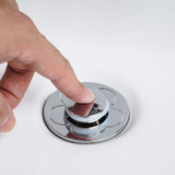 005 2pcs Washbasin Bouncing Core Push-type Deodorant Drain Plug, Specification: Gray