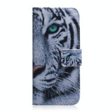 For Realme 10 Pro 5G Coloured Drawing Flip Leather Phone Case(Tiger)