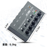 4 Way mixer With Single Channel Stereo Switching Mini Signal Hybrid Small Audio