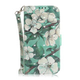 For Realme 10 4G 3D Colored Horizontal Flip Leather Phone Case(Watercolor Flower)