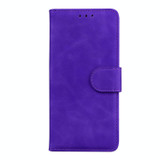 For Realme 10 4G Skin Feel Pure Color Flip Leather Phone Case(Purple)