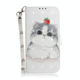 For Realme 10 Pro 5G 3D Colored Horizontal Flip Leather Phone Case(Cute Cat)