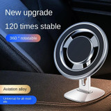 F68 360 Degree Rotating Car Magnetic Mobile Phone Bracket (Silver)