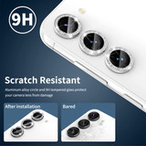 For Samsung Galaxy S23 5G / S23+ 5G ENKAY 9H Rear Camera Lens Glitter Aluminium Alloy Ring Tempered Glass Film(Colorful)