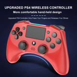 398 Bluetooth 5.0 Wireless Game Controller for PS4 / PC / Android(Red)