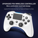 398 Bluetooth 5.0 Wireless Game Controller for PS4 / PC / Android(White)