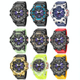 SMAEL 8008 Outdoor Sports Multifunctional Waterproof Luminous Men Watch(Black)