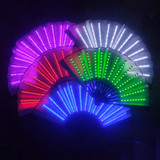 00021 LED Prom Lighting Folding Fan Bar Colorful Atmosphere Group Props, Color: Red
