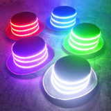 00068 LED Bar Luminous Jazz Hat Stage Magic Show Props, Color: Red