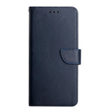 For Xiaomi 13 Lite Genuine Leather Fingerprint-proof Flip Phone Case(Blue)