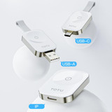 For Apple Watch TOTUDESIGN Watch Wireless Magnetic Charger, Interface:USB-A(White)