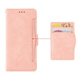 For vivo S16 Pro / S16 Skin Feel Calf Texture Card Slots Leather Phone Case(Pink)