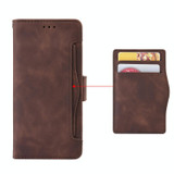 For Realme 10 Pro+ Skin Feel Calf Texture Card Slots Leather Phone Case(Brown)