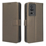 For Xiaomi Redmi K60 5G / K60 Pro Diamond Texture Leather Phone Case(Brown)
