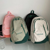 Girls School Bag Backpack Large Capacity Lightweight Student Backpack(Pink)