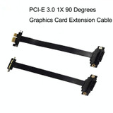 PCI-E 3.0 1X 90 Degrees Graphics Card / Wireless Network Card Extension Cable, Cable Length: 15cm