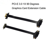 PCI-E 3.0 1X 90 Degrees Graphics Card / Wireless Network Card Extension Cable, Cable Length: 50cm