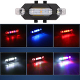 Motorcycle Bicycle Charging Strobe Decorative Warning Tail Light(White Light)