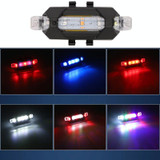 Motorcycle Bicycle Charging Strobe Decorative Warning Tail Light(Blue Light)