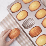 BM1067 Shell Shaped Non-stick Cake Mold Kitchen Biscuit Pan Baking Mold, Specification: 4pcs Shell