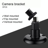 For Blink Camera 3pcs Wall Mounted Bracket Home Security Accessories(Black)