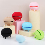 3pcs Beauty Makeup Egg Storage Breath Portable Silicone Makeup Products Air Cushion Powder Puff Box(Pink)