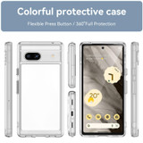 For Google Pixel 7a Colorful Series Acrylic + TPU Phone Case(Transparent)