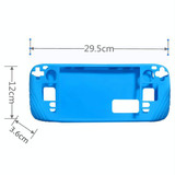 For Steam Deck Shockproof Silicone Game Console Protective Case(Cyan)