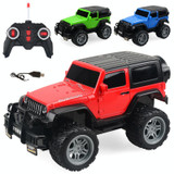 USB Charging Electric Children Remote Control Car Toys(Green Buggy)