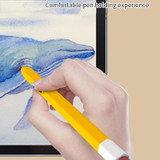 For Samsung Galaxy Tab S7 / S7+ / S8 / S8+ LOVE MEI Soft Silicone Stylus Pen Protective Case(Yellow)