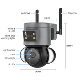 ST-429-4M-TY-4G 4MP 4G Smart Security Floodlight Camera Support Two-way Audio / Night Vision, EU 4G Frequency