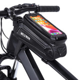 WILD MAN SX3 1L Bicycle EVA Hard Shell Waterproof Phone Touch Screen Front Beam Bag(Black)