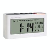 AQ112 LCD Electronic Alarm Clock with Temperature & Humidity Display