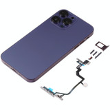 Back Housing Cover with Appearance Imitation of iP14 Pro for iPhone XR(Purple)