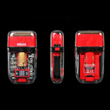 WMARK NG-988 Titanium Plated Head Reciprocating USB Shaver Electric Men Shaver(Red)