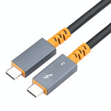 9049 100W USB-C / Type-C Male to USB-C / Type-C Male Two-color Data Cable 4K Audio Video Cable for Thunderbolt 3, Cable Length:1.5m