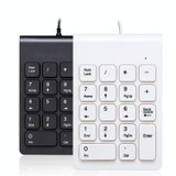 Laptop Wired Digital Mini USB Keyboard(White)