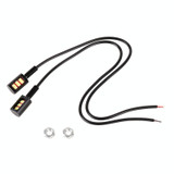 1 Pair DC12V 0.4W 3LEDs SMD-5630 Car / Motorcycle License Plate Light, Cable Length: 27cm (Yellow Light)