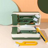 4 PCS/Set Multifunctional Crevice Cleaning Bristle Brush Set(Green)