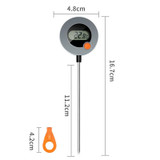 Coffee Electronic Thermometer Large Screen Digital Display Hangable Thermometer